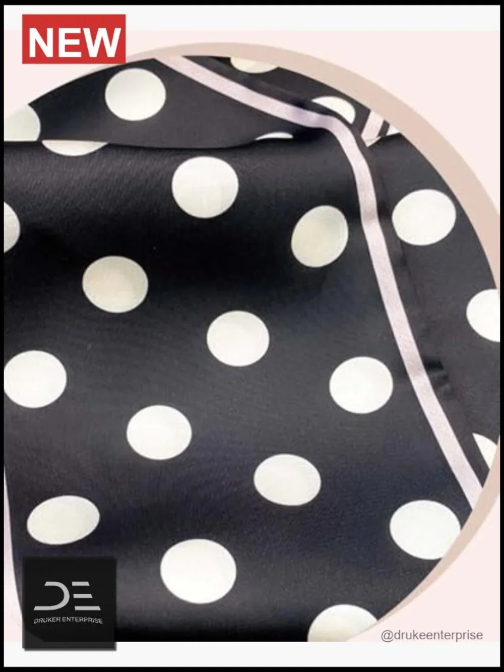 Satin Fashion Scarf Oblique Angle Design 59 x 5.9 inches